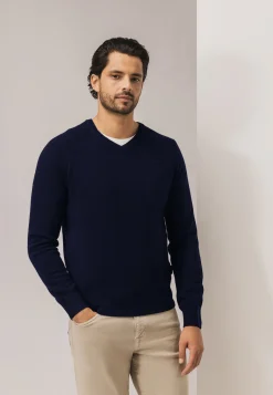 Clearance Trui van lamswol met V-hals Truien