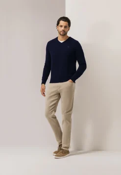 Clearance Trui van lamswol met V-hals Truien