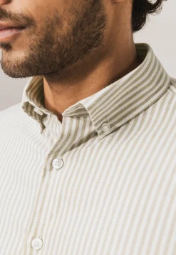 Clearance Twill overhemd met streepdessin Overhemden