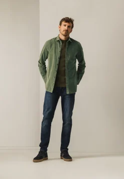 Discount Velours overhemd van katoen Overhemden