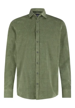 Discount Velours overhemd van katoen Overhemden