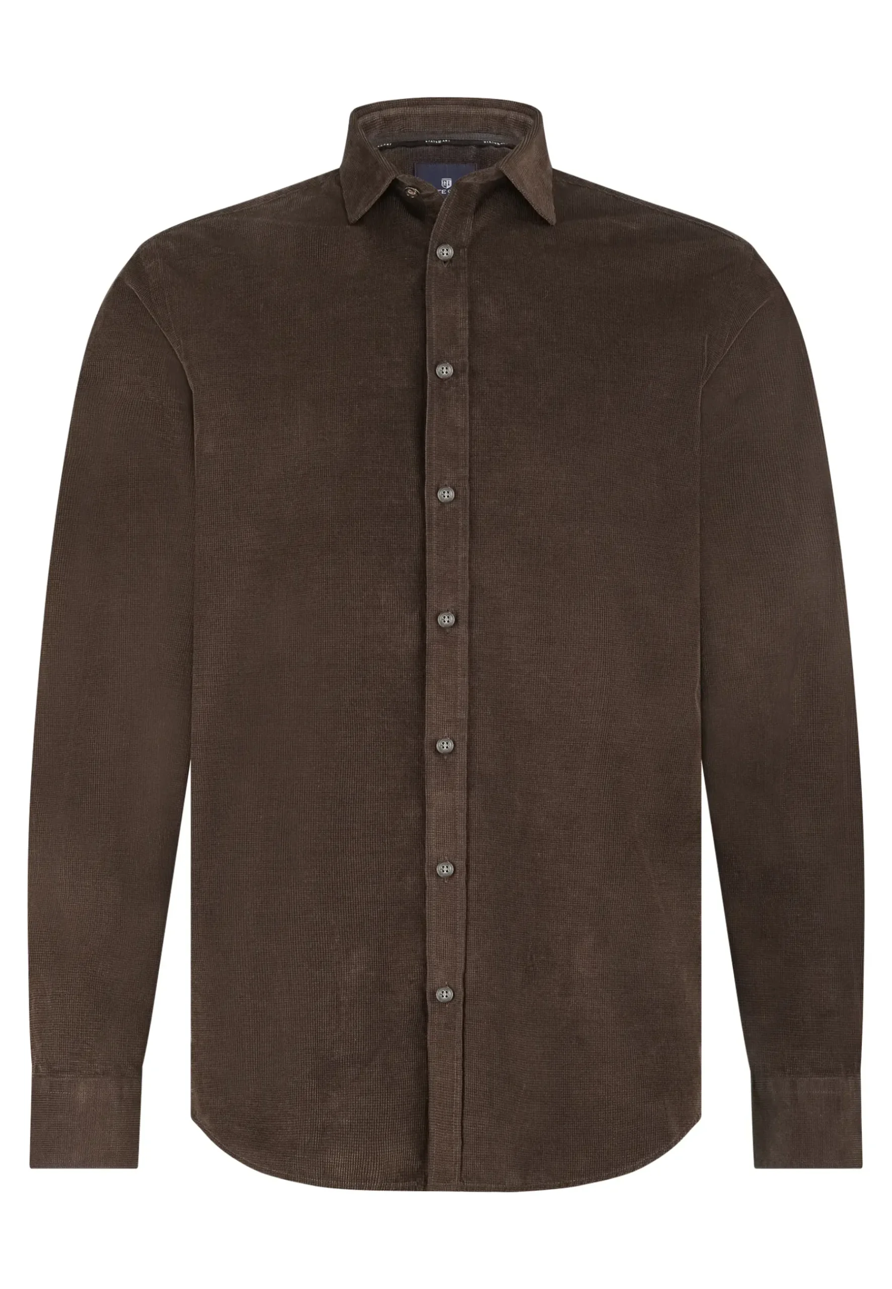 Velours overhemd van katoen Overhemden