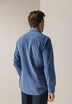 Hot Velours overhemd van katoen Overhemden