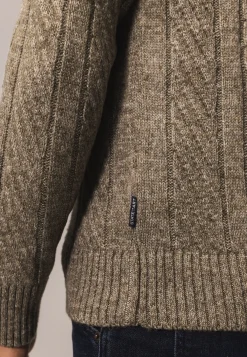 Outlet Vest met sjaalkraag van CIPRO-garen Vesten