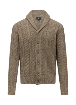 Outlet Vest met sjaalkraag van CIPRO-garen Vesten