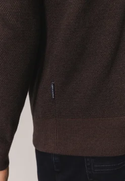 Outlet V-hals trui van biologisch katoen Truien