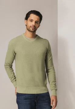 Best V-hals trui van biologisch katoen Truien